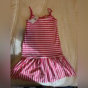 Florence Eiseman Pink and White Striped Dress